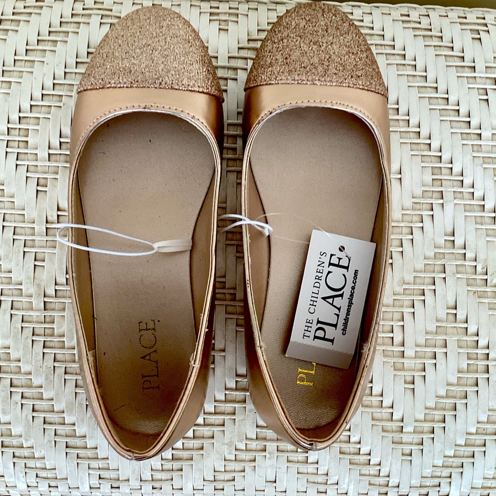 Children’s place rose gold dress shoes size 13